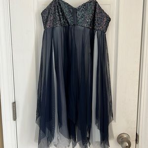 Blue and white top/dress